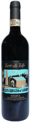 Torre alle Tolfe Chianti Colli Senesi, Riserva DOCG, vin bio, rouge, de € 21,50