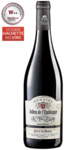 Julien de l'Embisque Côtes du Rhône, AOP, rouge, Cuvée Plaisir, vin bio, de 10,85€