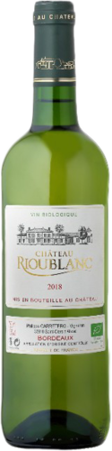 Château Rioublanc, Bordeaux AOC, vin biologique, blanc, de 7,90